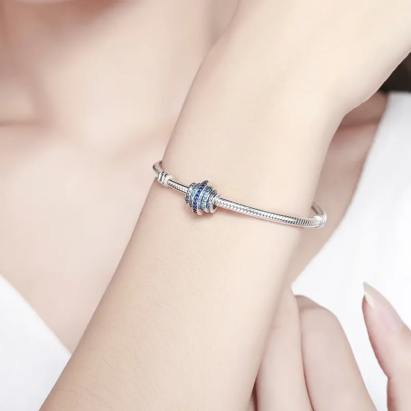 (kép) PANDORA típusú kék ritmus charm - SCC129 - Megtekintés 2