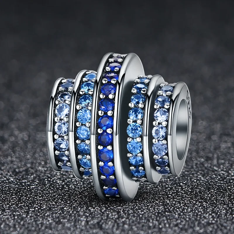 (kép) PANDORA típusú kék ritmus charm - SCC129 - Megtekintés 6