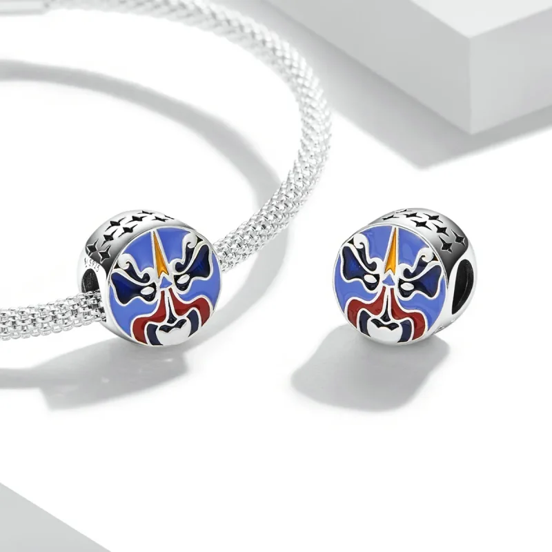 (kép) PANDORA típusú Kínai opera maszk Charm - SCC2108 - Megtekintés 4