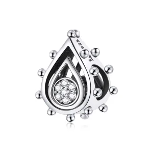 (kép) PANDORA típusú könnycsepp charm - SCC1723