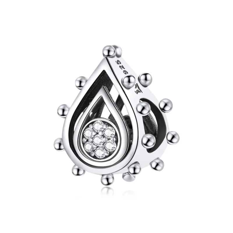 (kép) PANDORA típusú könnycsepp charm - SCC1723