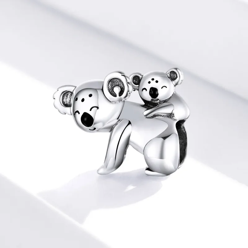 (kép) PANDORA típusú koala gyerekkel charm - BSC260 - Megtekintés 2