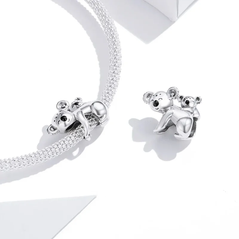 (kép) PANDORA típusú koala gyerekkel charm - BSC260 - Megtekintés 4