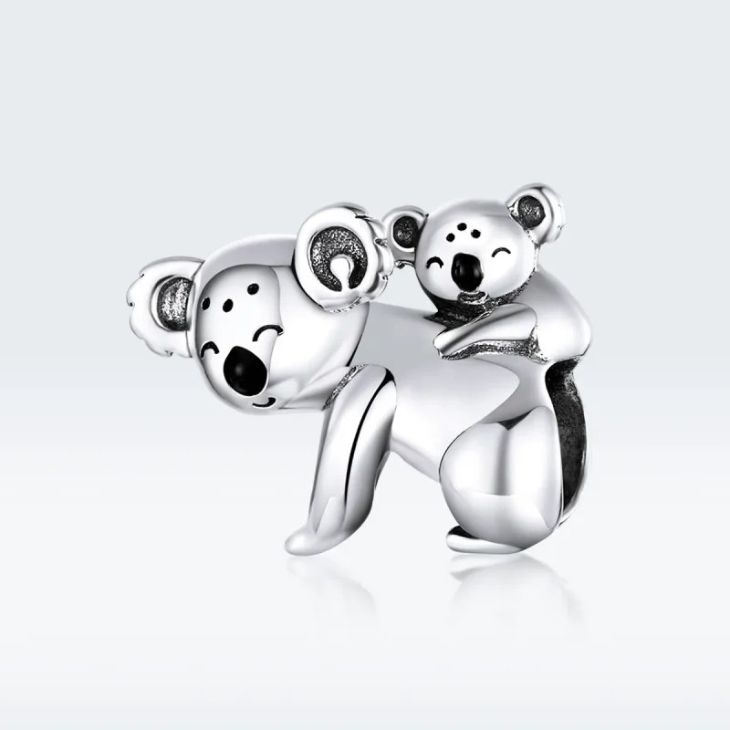 (kép) PANDORA típusú koala gyerekkel charm - BSC260 - Megtekintés 5