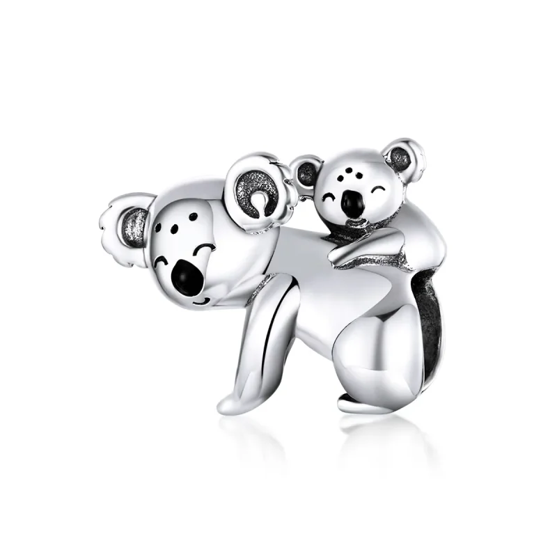 (kép) PANDORA típusú koala gyerekkel charm - BSC260