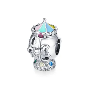 (kép) PANDORA típusú körhinta charm - SCC1499