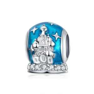 PANDORA típusú kristály kastély charm - SCC1225 (kép) PANDORA típusú kristály kastély charm - SCC1225