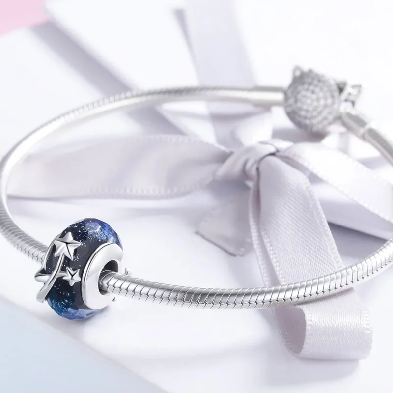 (kép) PANDORA típusú Késő őszi éjszakai égbolt Charm - SCC861 - Megtekintés 4