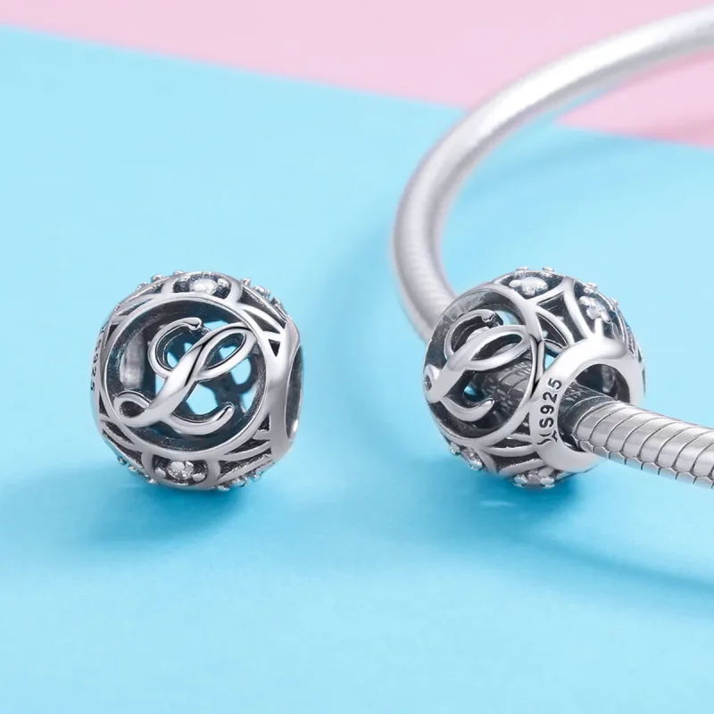 (kép) PANDORA típusú L betű Charm - SCC738-L - Megtekintés 3