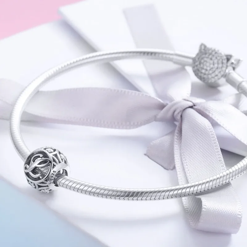 (kép) PANDORA típusú L betű Charm - SCC738-L - Megtekintés 4