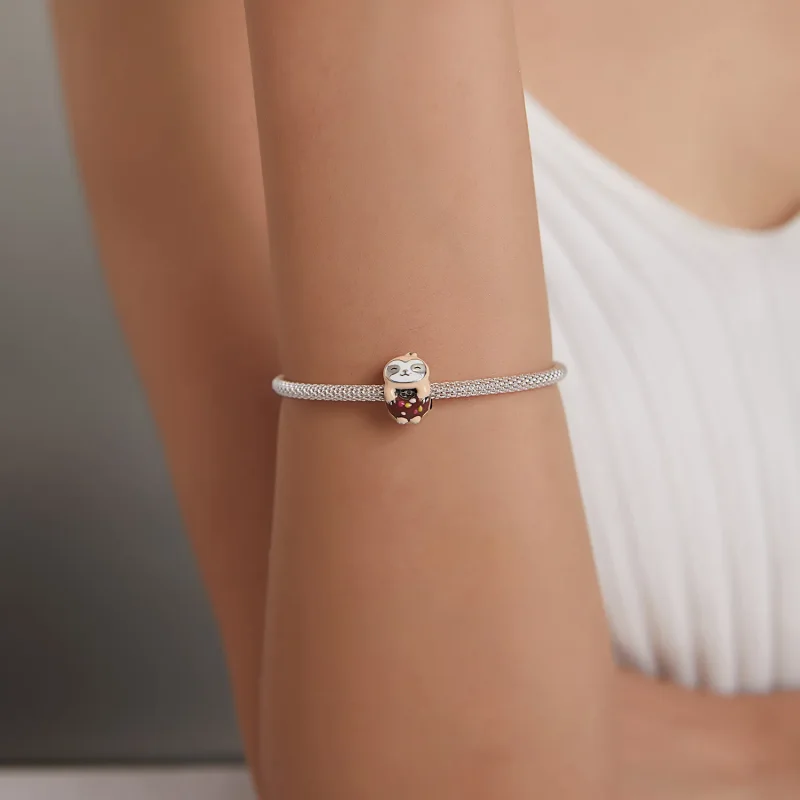 (kép) PANDORA típusú Lajhár fánk Charm - SCC1881 - Megtekintés 5