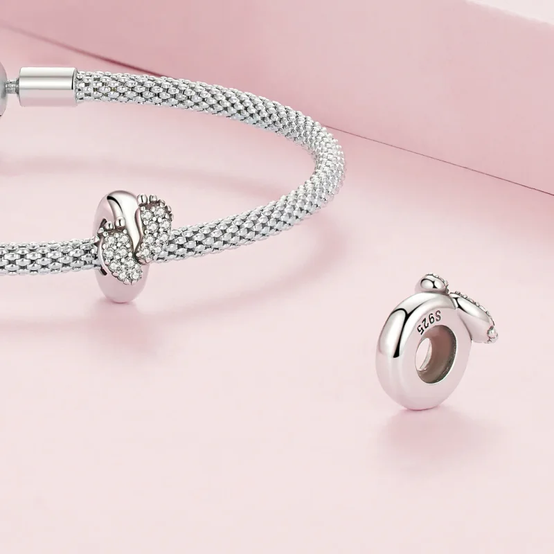 (kép) PANDORA típusú Lábak spacer charm - BSC688 - Megtekintés 4