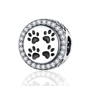(kép) PANDORA típusú lábnyomok charm - SCC1186