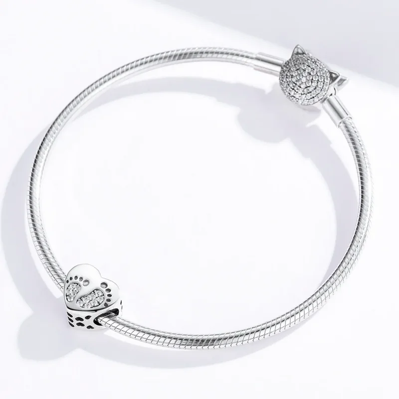 (kép) PANDORA típusú lábnyomok charm - SCC1395 - Megtekintés 4