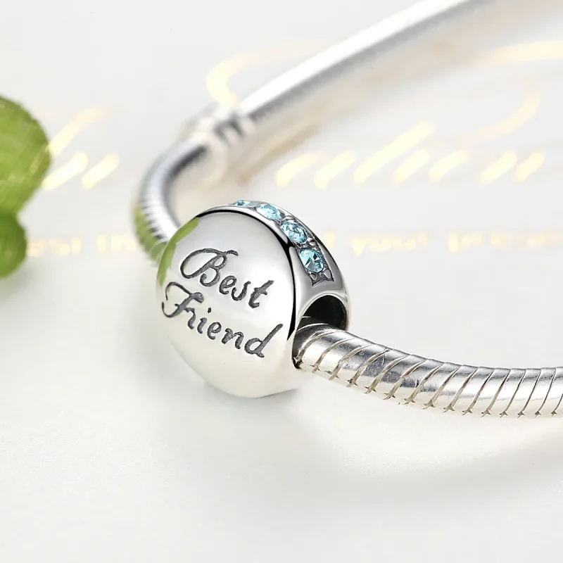 (kép) PANDORA típusú legjobb barát charm - SCC022 - Megtekintés 2