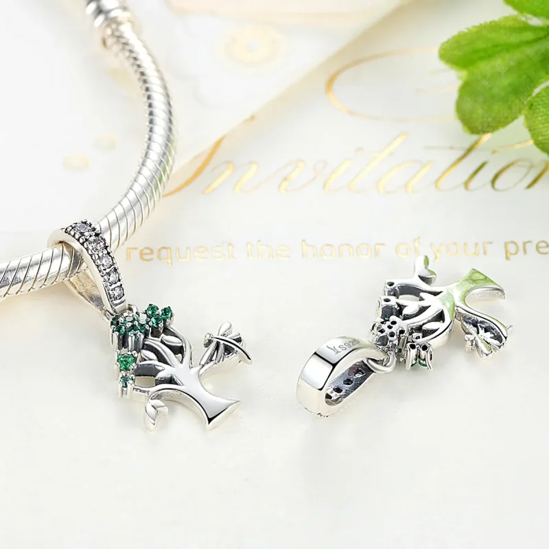 (kép) PANDORA típusú életfa függő charm - SCC117 - Megtekintés 4