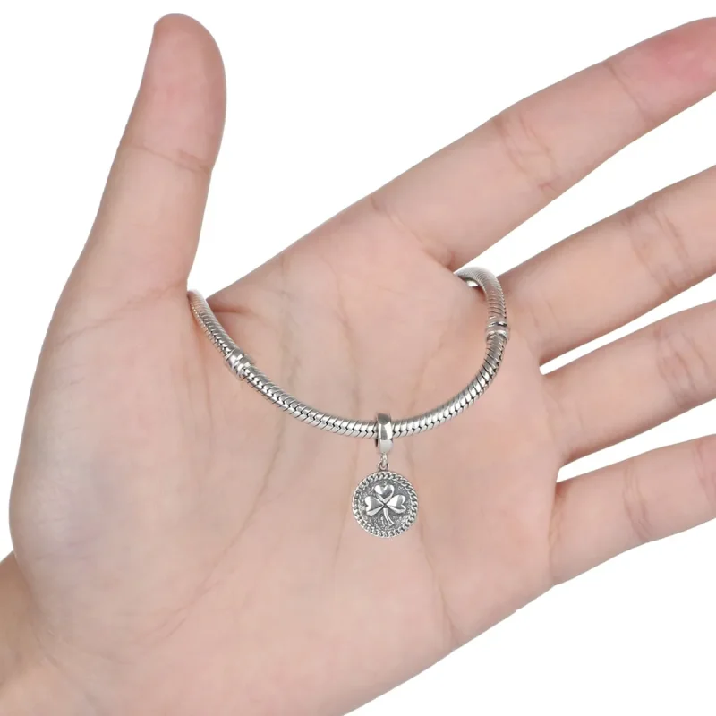 (kép) PANDORA típusú lóhere függő charm - SCC039 - Megtekintés 5