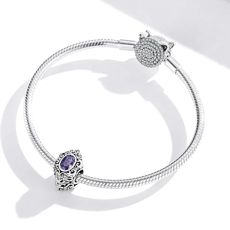 (kép) PANDORA típusú Lila báj Charm - SCC1928 - Megtekintés 2