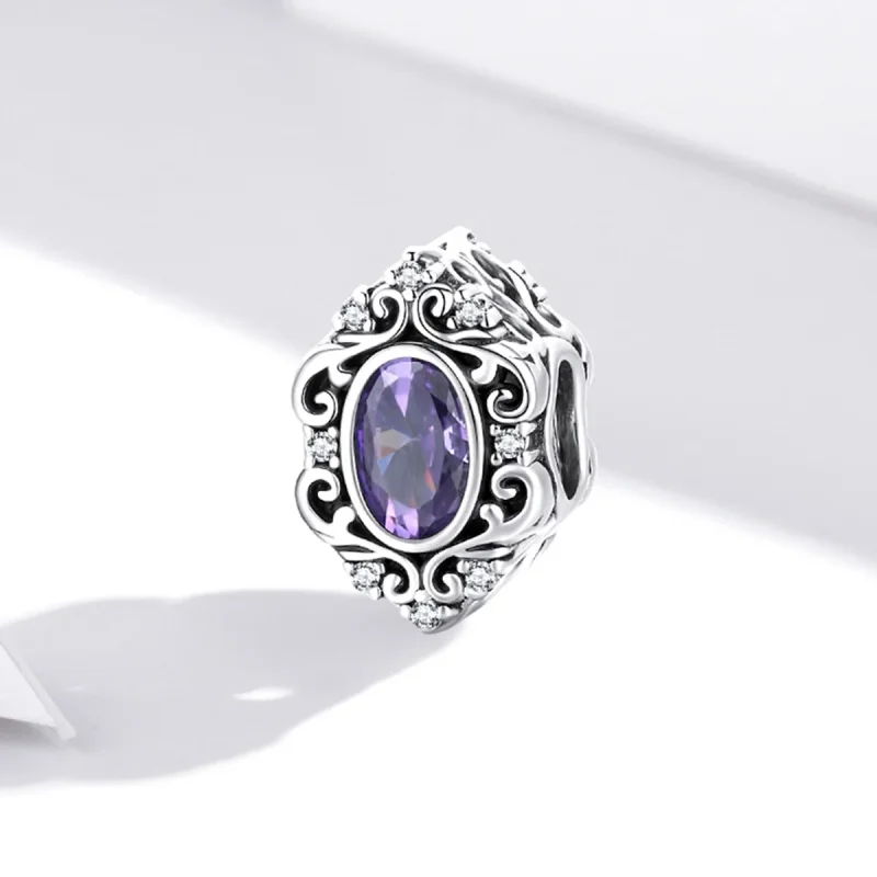 (kép) PANDORA típusú Lila báj Charm - SCC1928 - Megtekintés 4