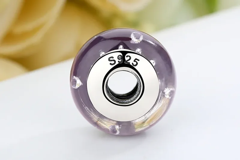 (kép) PANDORA típusú Lila Murano üveg Charm - SCZ001 - Megtekintés 9