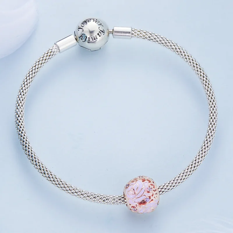 (kép) PANDORA típusú Lila rózsa Charm - BSC644 - Megtekintés 4