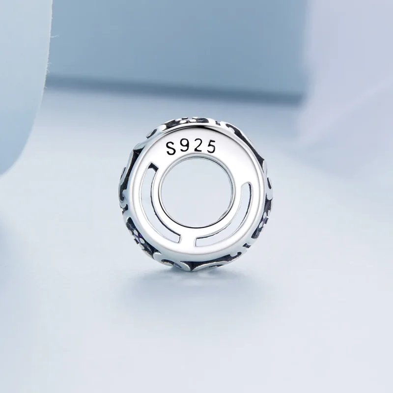 (kép) PANDORA típusú Lobogó spacer charm - BSC639 - Megtekintés 3