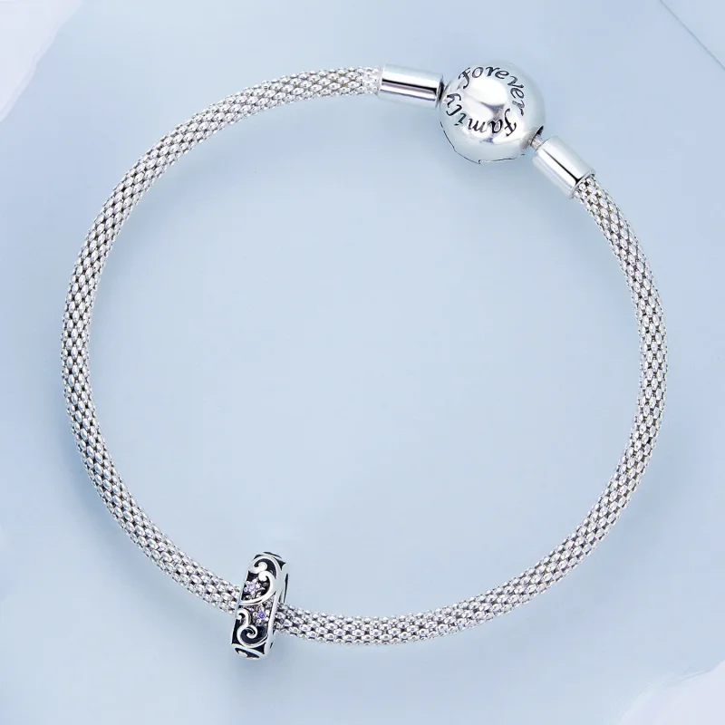 (kép) PANDORA típusú Lobogó spacer charm - BSC639 - Megtekintés 4