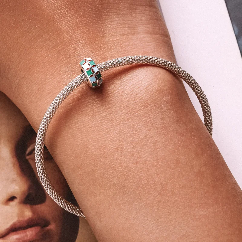 (kép) PANDORA típusú Lótusz spacer charm - SCC2258 - Megtekintés 6