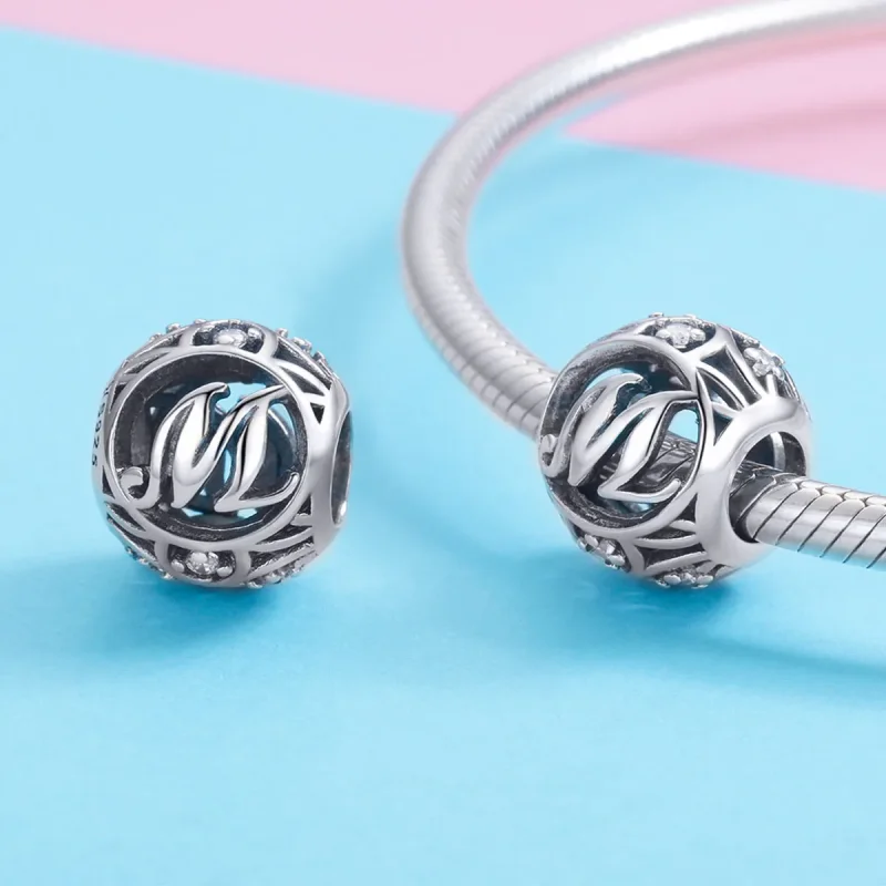 (kép) PANDORA típusú M-betű Charm - SCC738-M - Megtekintés 3