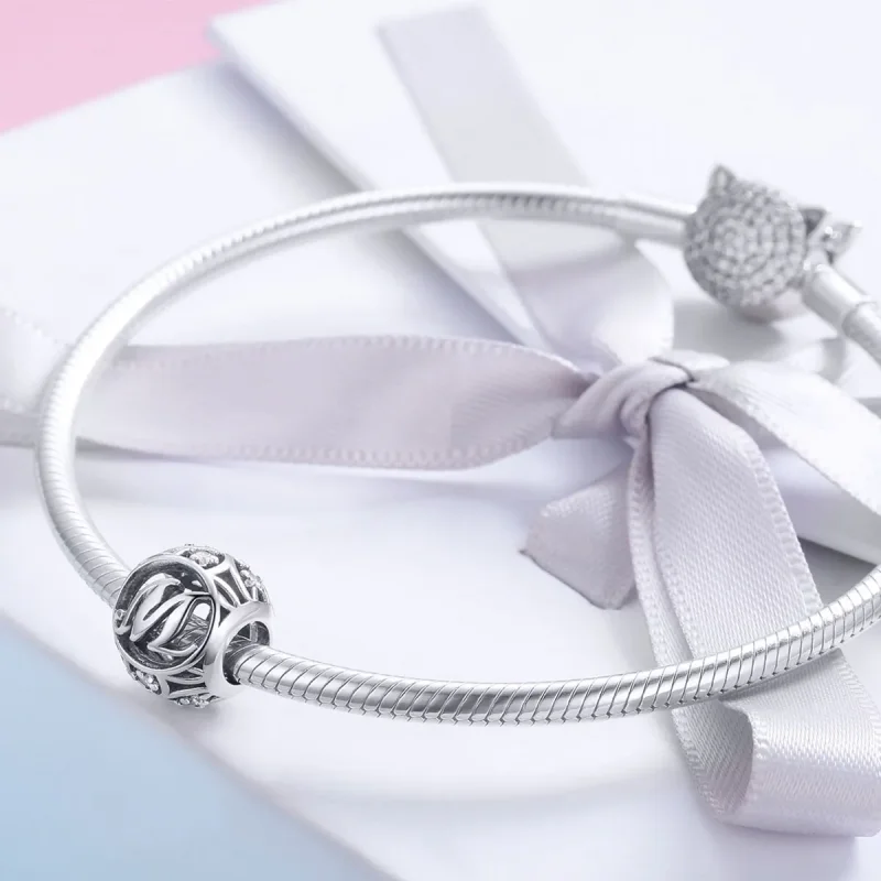 (kép) PANDORA típusú M-betű Charm - SCC738-M - Megtekintés 4