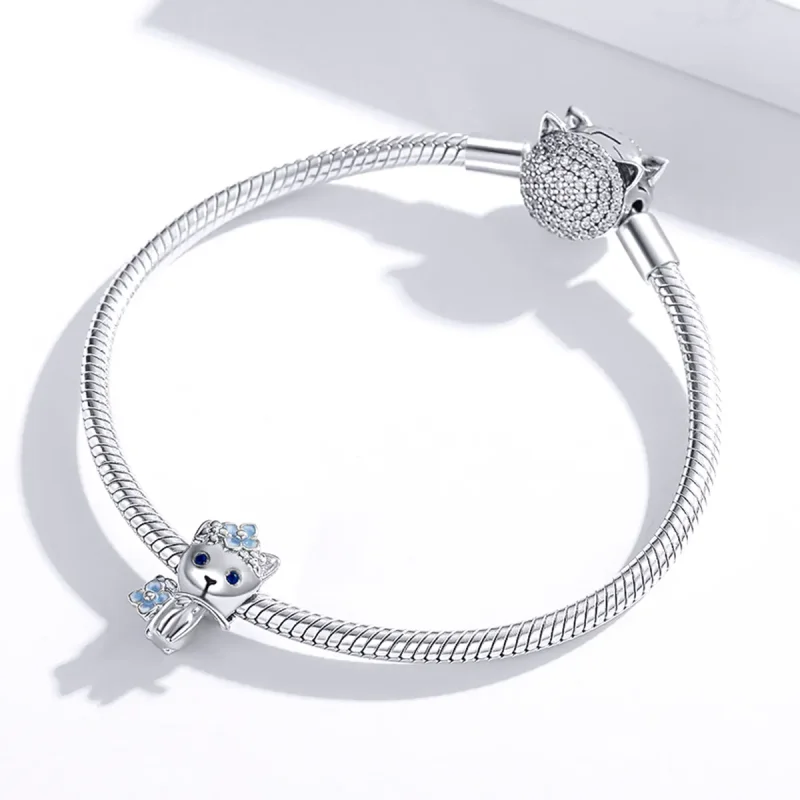 (kép) PANDORA típusú Macska manó Charm - BSC394 - Megtekintés 3