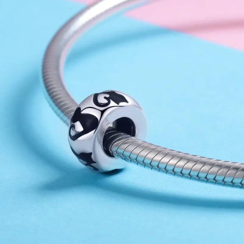 (kép) PANDORA típusú Macska sziluett Charm - SCC825 - Megtekintés 3