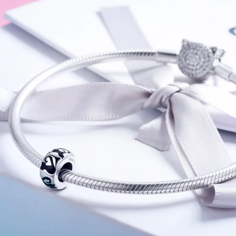 (kép) PANDORA típusú Macska sziluett Charm - SCC825 - Megtekintés 4