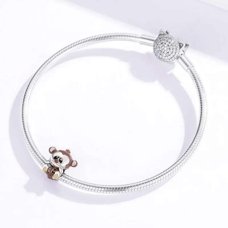 (kép) PANDORA típusú majom charm - BSC125 - Megtekintés 3
