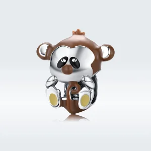 (kép) PANDORA típusú majom charm - BSC125