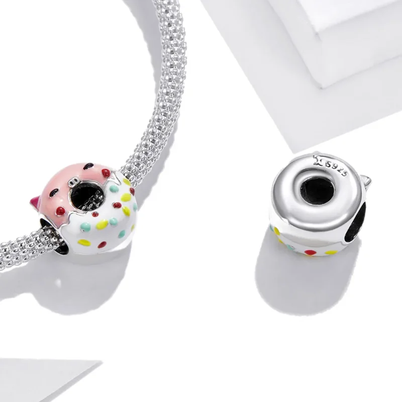(kép) PANDORA típusú Malacka fánk Charm - SCC1879 - Megtekintés 4