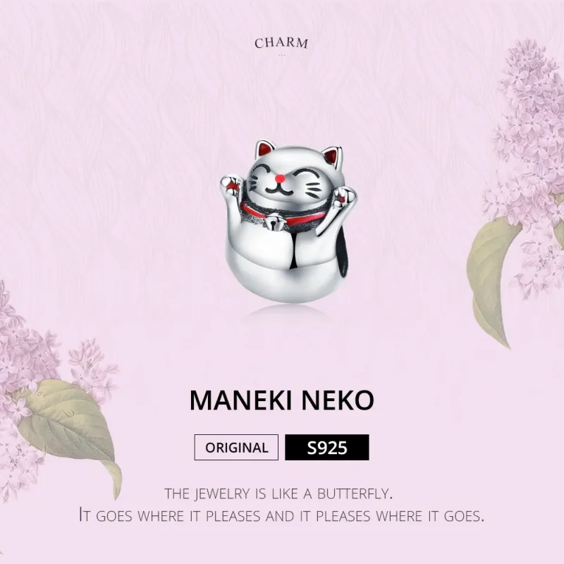 (kép) PANDORA típusú maneki neko charm - SCC1178 - Megtekintés 2
