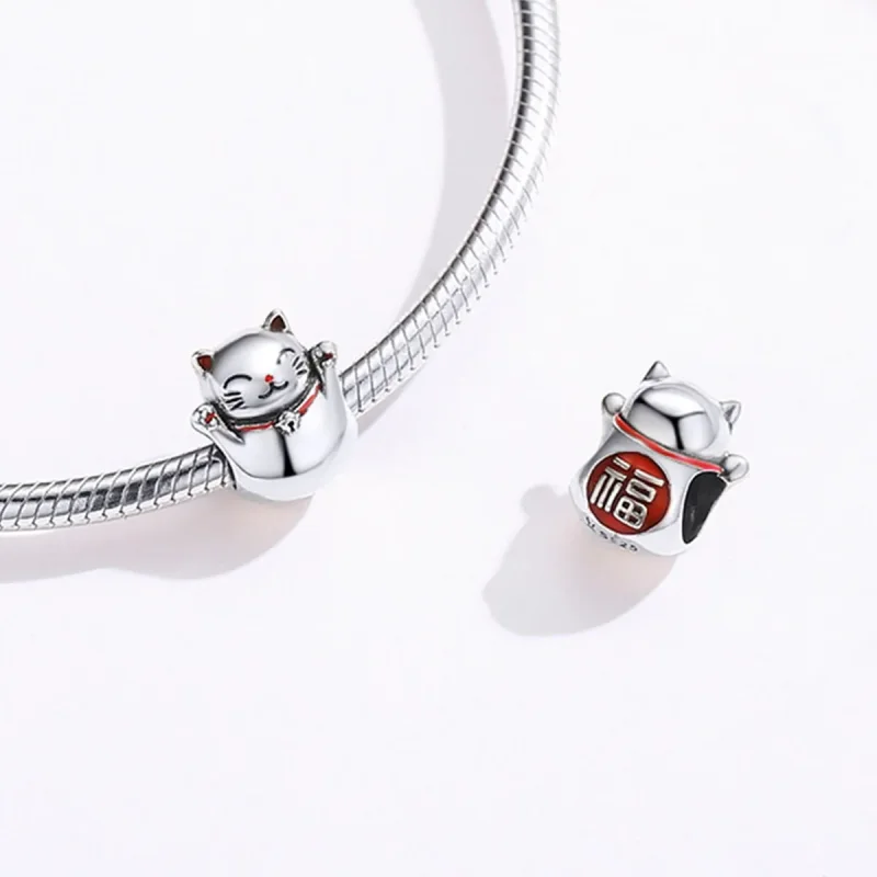 (kép) PANDORA típusú maneki neko charm - SCC1178 - Megtekintés 4