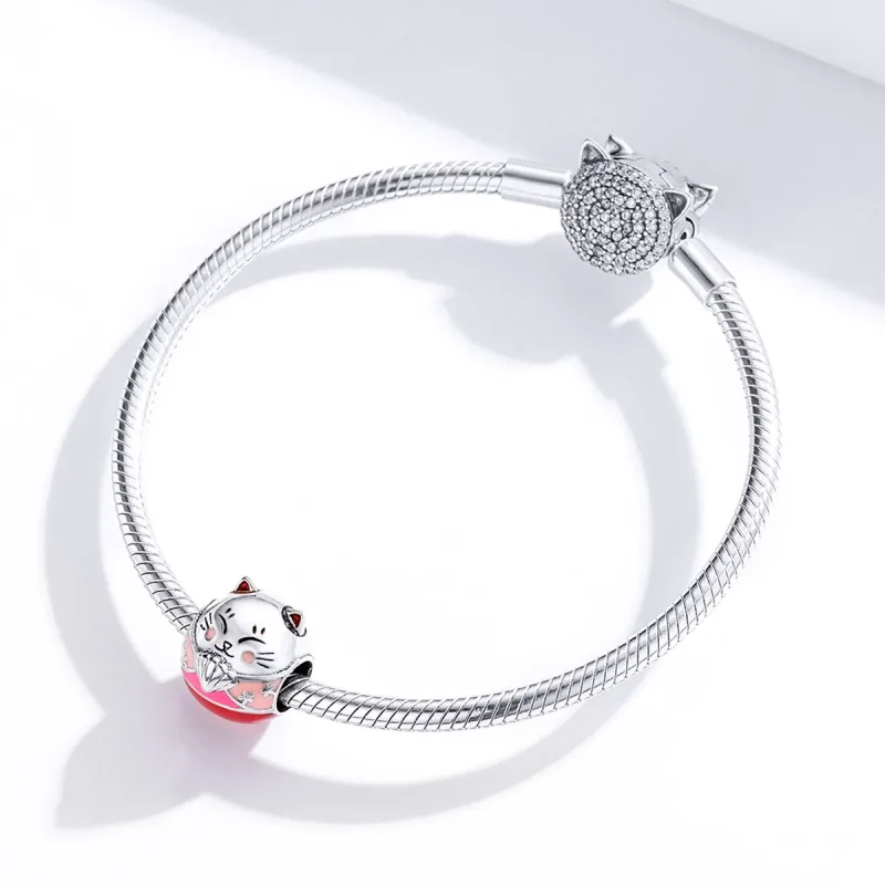 (kép) PANDORA típusú maneki neko charm - SCC1341 - Megtekintés 3