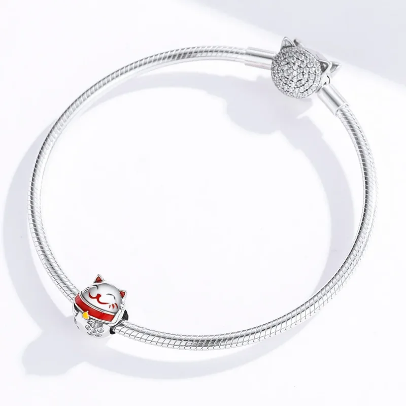 (kép) PANDORA típusú maneki neko charm - SCC1374 - Megtekintés 3
