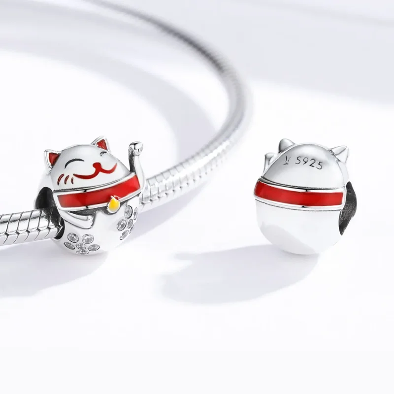 (kép) PANDORA típusú maneki neko charm - SCC1374 - Megtekintés 4