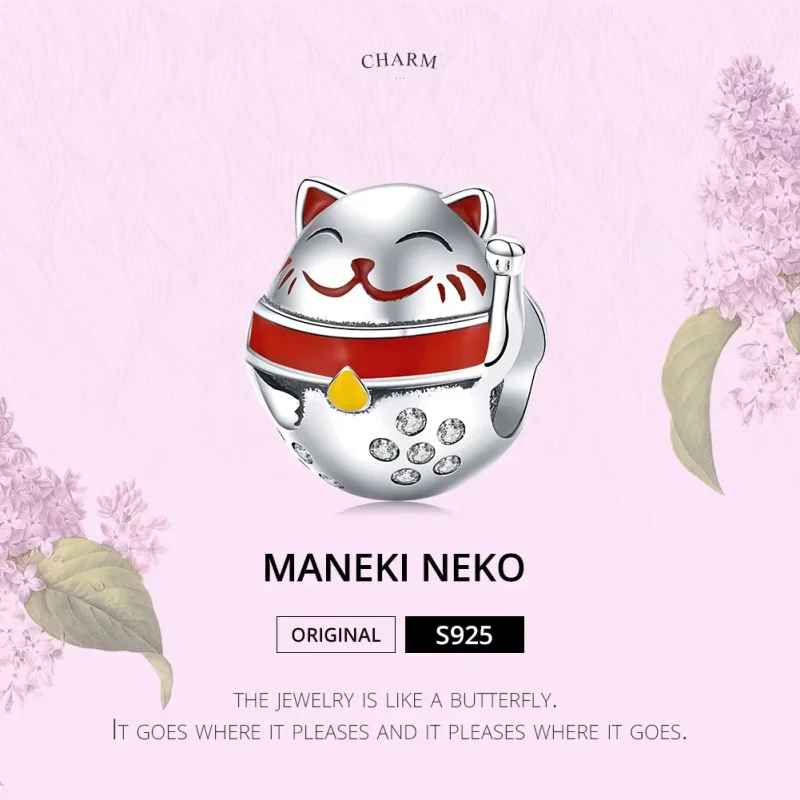(kép) PANDORA típusú maneki neko charm - SCC1374 - Megtekintés 5