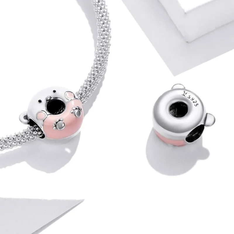(kép) PANDORA típusú Medve fánk Charm - SCC1876 - Megtekintés 4