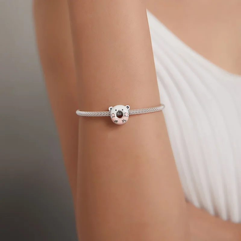 (kép) PANDORA típusú Medve fánk Charm - SCC1876 - Megtekintés 5