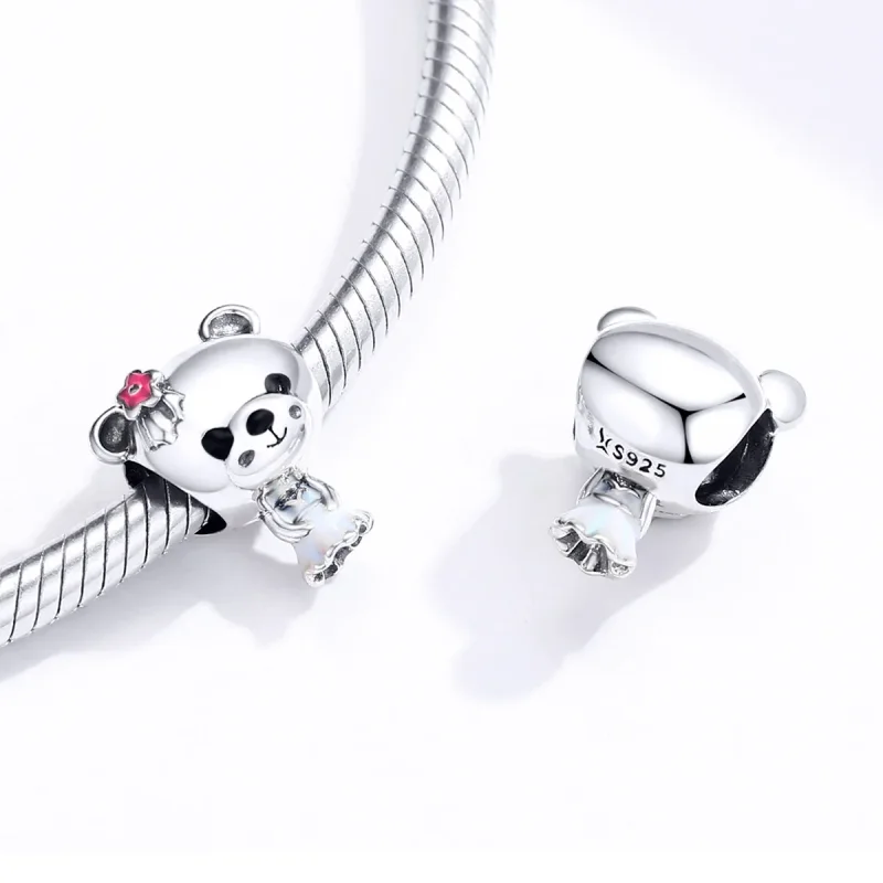 (kép) PANDORA típusú Menyasszony medve Charm - SCC1474 - Megtekintés 4