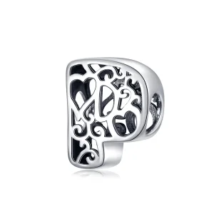 (kép) PANDORA típusú mágikus ábécé p charm - SCC1229-P