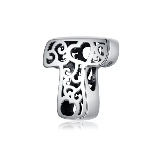 PANDORA típusú mágikus ábécé t charm - SCC1229-T (kép) PANDORA típusú mágikus ábécé t charm - SCC1229-T