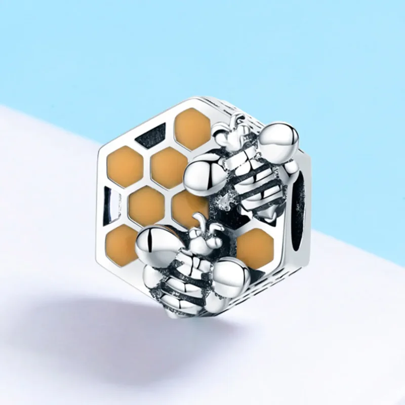 (kép) PANDORA típusú méhkaptár charm - SCC500 - Megtekintés 3