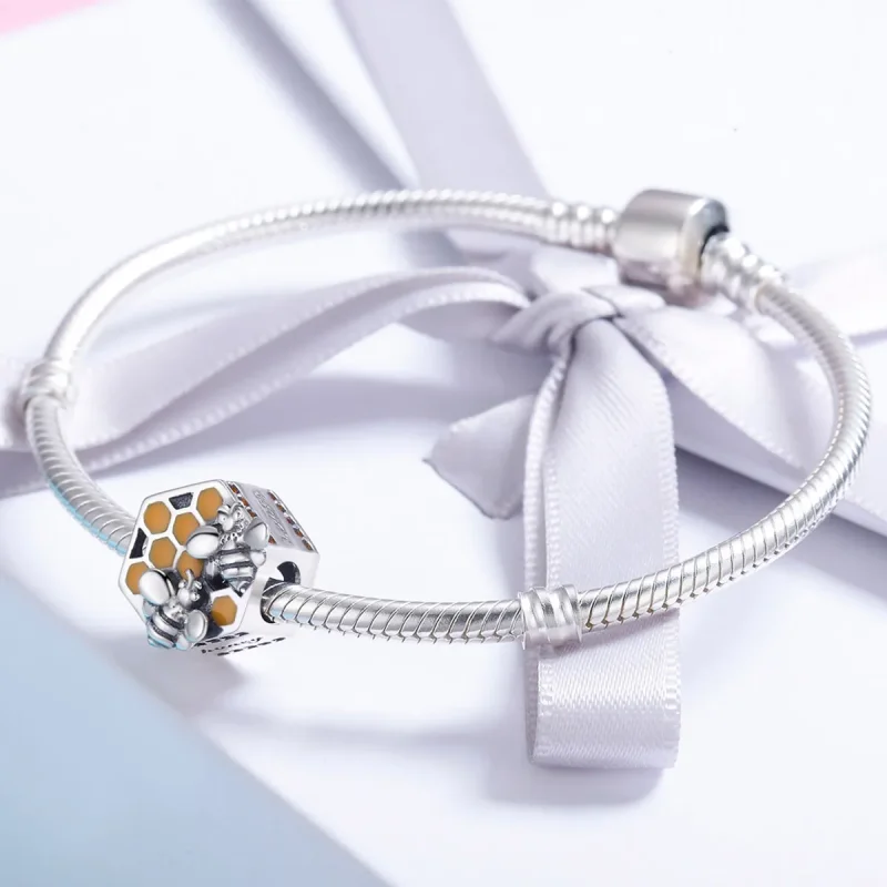 (kép) PANDORA típusú méhkaptár charm - SCC500 - Megtekintés 4