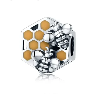 (kép) PANDORA típusú méhkaptár charm - SCC500